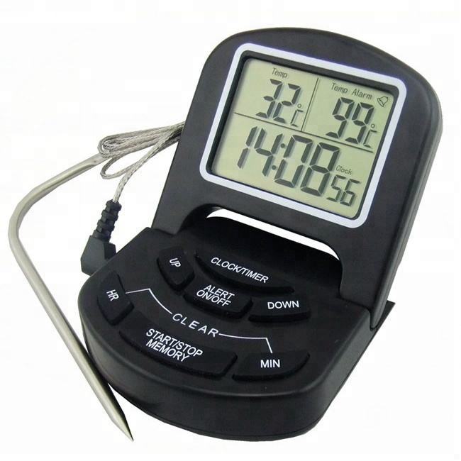 DTH-65 Waterproof Digital Food Thermometer And Kitchen Cooking Thermometer With External Probe And Timer Function