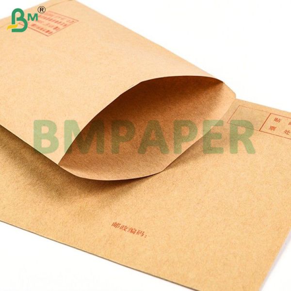 75gsm Kraft Paper + 10g Poly Laminated Inside Raw Material Rolls For Moisture Proof Envelopes