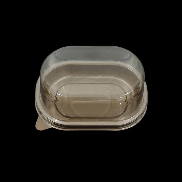 Customizable Food Grade PP Cheesecake Tray with PET Lid