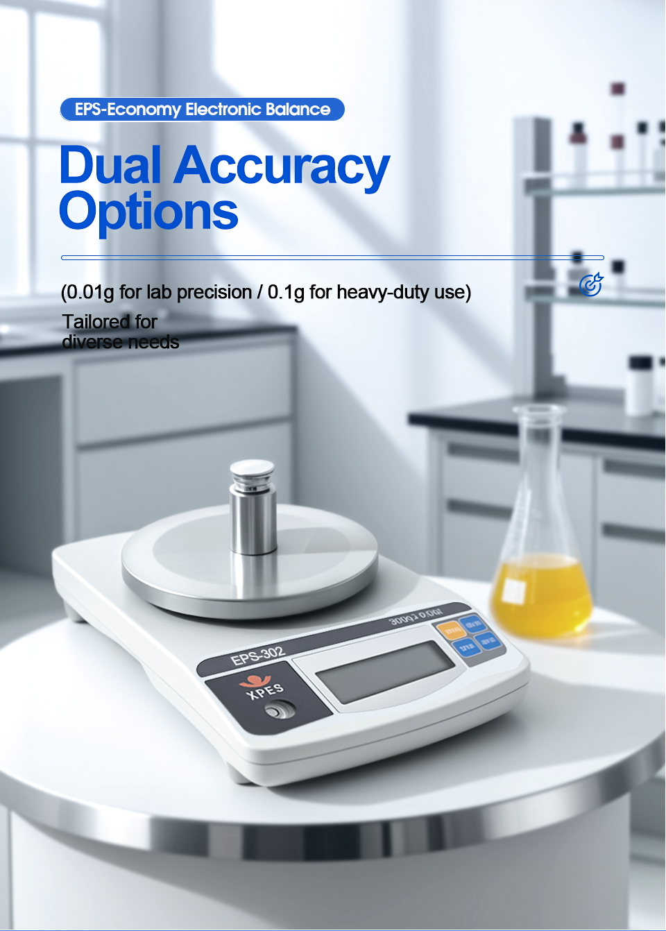 High Precision 3000gX0.1g 120g X 0.01g 2-Digit Analytical Lab Balance for Scientific Jewelry Kitchen Weighing in Laboratories