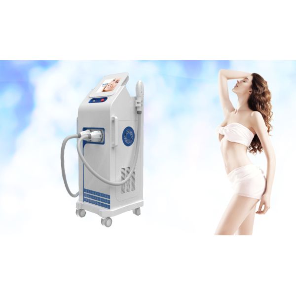 Dual Handles SHR IPL Hair Removal Machine For Skin Rejuvenation , Freckle Removal