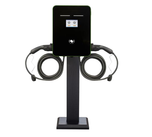 Dual Gun EVSE Wall Mounted AC Wallbox EV Charger 14KW 22KW 44KW WIFI/LAN/4G