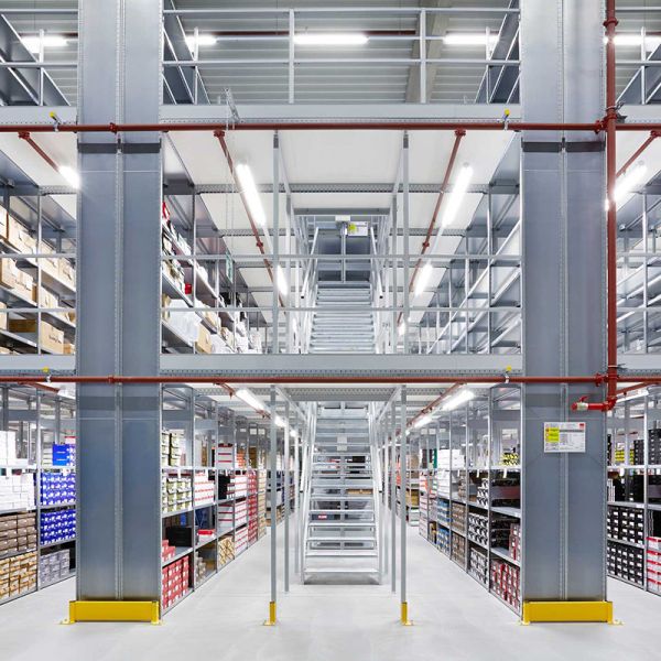 3 Tier Mezzanine Racking System Steel Warehouse Shelving SGS