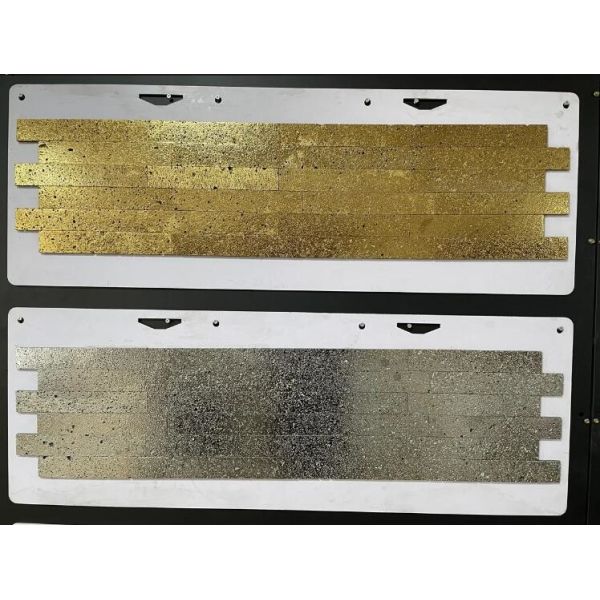 Glass And Stone Mosaic Tile Backsplash Green Glazed Porcelain Fishbone Chevron 308x315mm