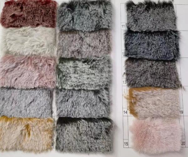 Polyester Fur Rabbit hair Jacquand new designs Static-free for High fashion elegant Dress OEKO-TEX Quality standard