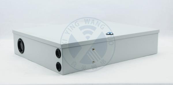 Indoor Cold rolled steel(SPCC)  Wall Mounted Fiber Optic Distribution Box with 4*1:8 PLC Port SC