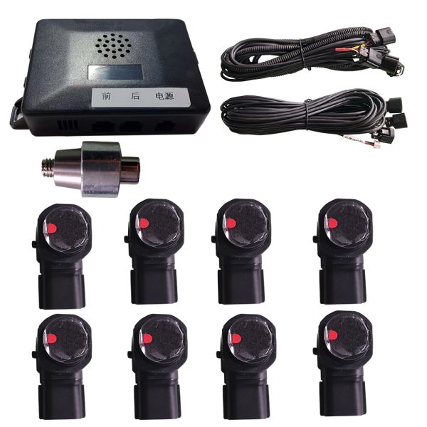 Delicated Low Level Upgrade High Level Toyota Corolla Front 4 and Rear 4 Parking Reverse Sensor System