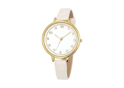 Genuine Leather Timeless Stainless Steel Women Watches Water Resistant