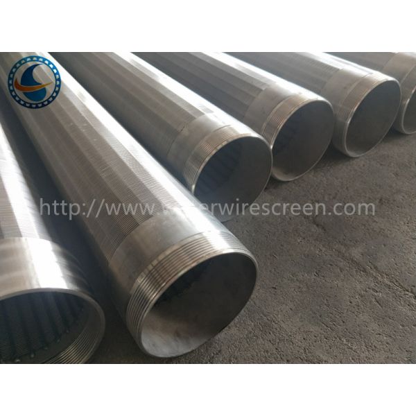 AISI 304 Profile Wire Downhole Slotted Tube For Geothermal Wells