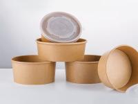 Catégorie comestible résistante 100% de cuvettes de papier de Brown de graisse naturelle de Papier d'emballage qui respecte l'environnement