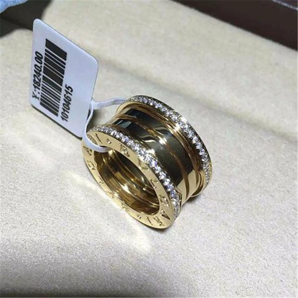 Luxury jewe factory B.zero1  series  ring 18k white gold yellow gold rose gold diamond ring