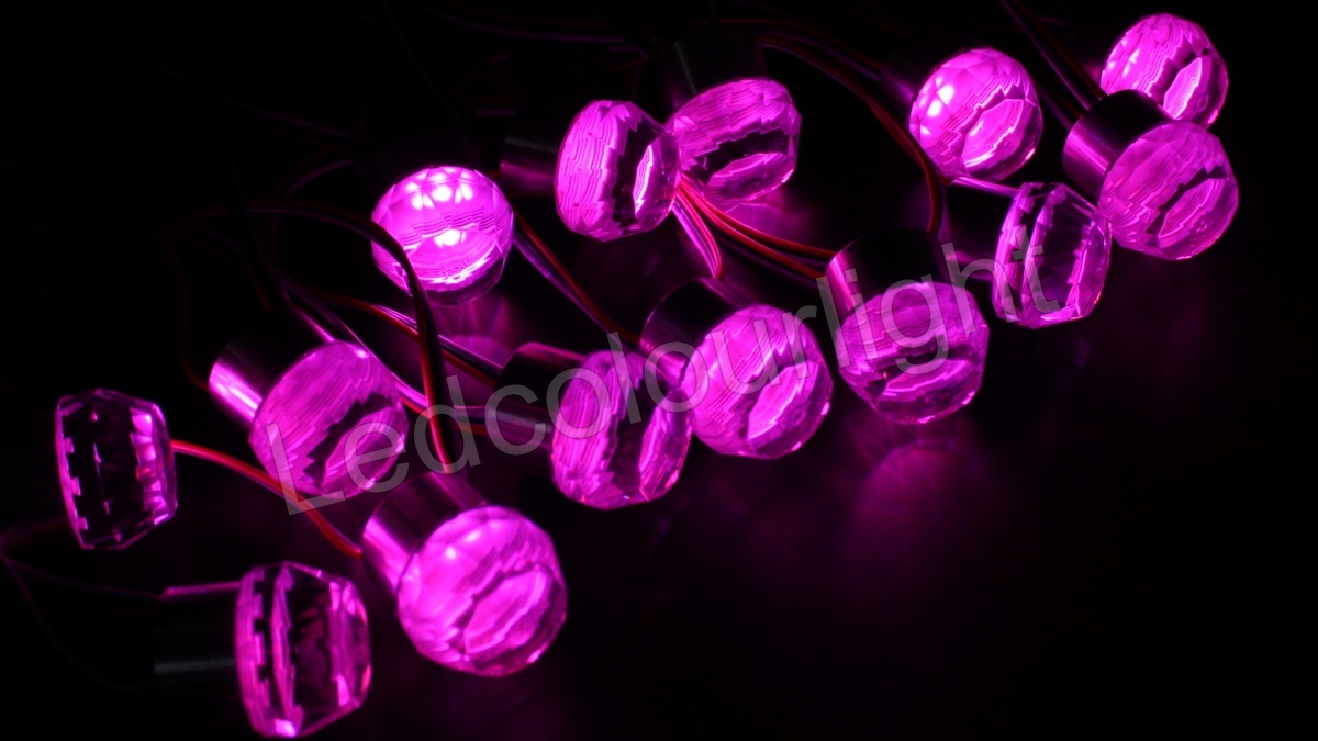 IP65 D33mm SPI Control RGB LED Diamond Crystal Pixel Light for Nightclub Decoration