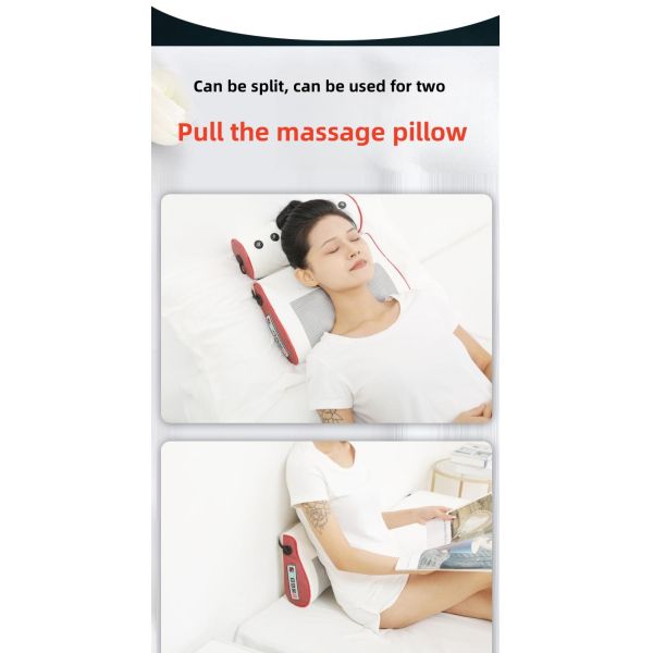 Massage Equipment 2 In 1 Multifunctional Heating Kneading Cervical Spine Car Electric Shiatsu Neck Back Massage Pillow