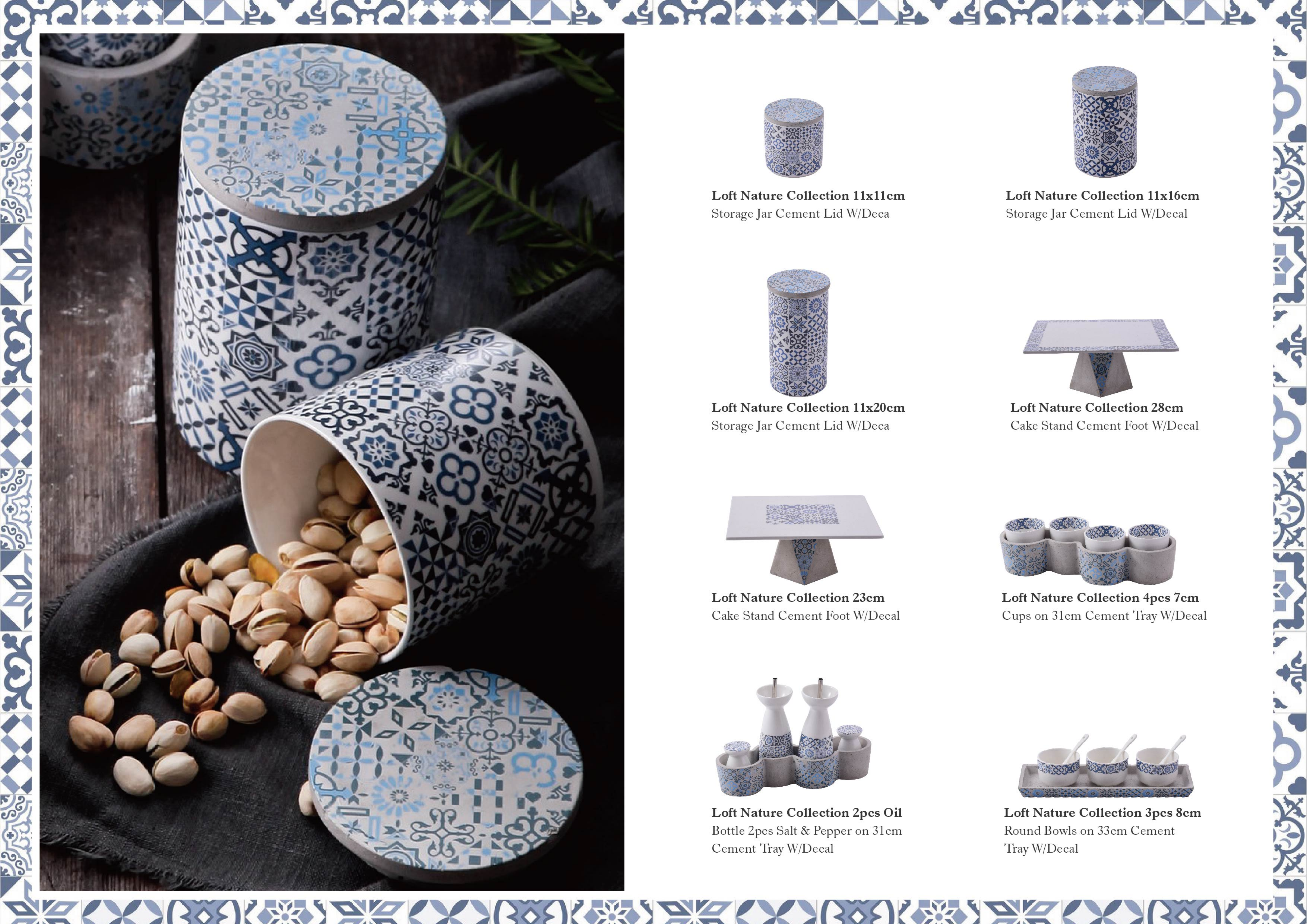 BSCI  Home Decor Handpaint 0.5-1L Porcelain Storage Jar Canisters