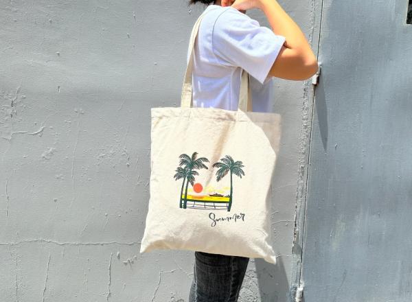 Promotional Personalized Eco-Friendly Cotton Canvas Tote Bags With Rope Handles Custom Printed Sublimation Blanks Fashion Style For Wholesale