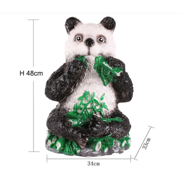 LED panda lights resin waterproof landscape lamp translucent animal outdoor park lawn lamp