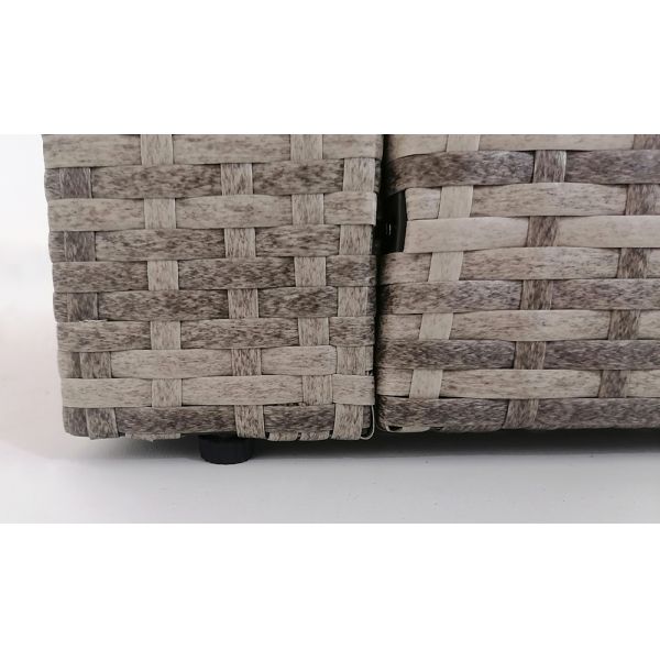 Garden Furniture Outdoor Low Price Wicker Garden Outdoor Plastic Rattan Sofa With Chaise Lounge