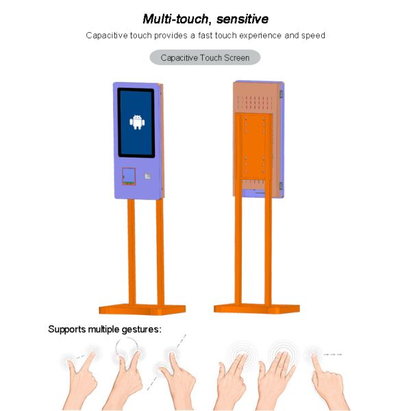 21.5 inch Vertical Self-Service Ordering Kiosk Android System Self Cash Payment Pos