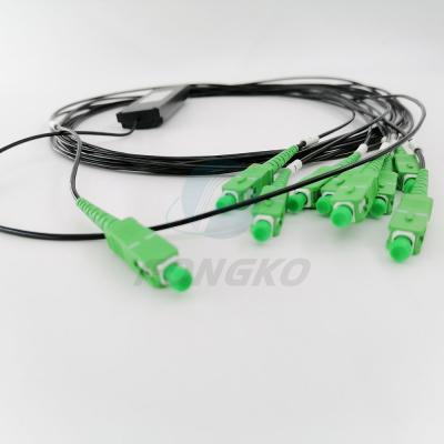 O divisor do PLC 1*8 com conector G657A1 de SC/APC cabografa 1260nm ao divisor da fibra ótica 1650nm