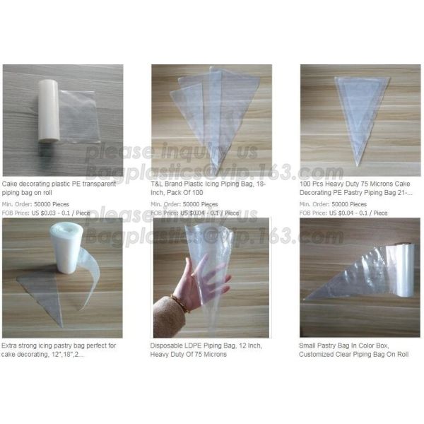 PE Plastic Icing Piping Cake Decorating Pastry Bag Candy Making Bags, Cake Cream, Decorating, Pastry Bags, Piping, Pastr
