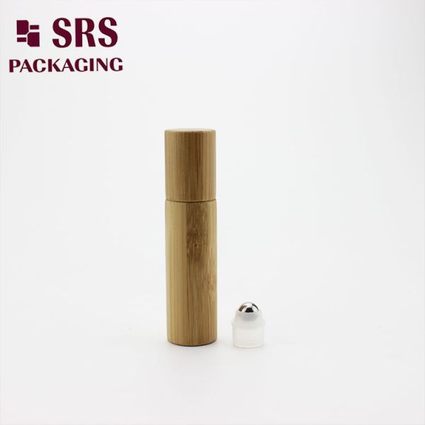 SRS 10ml Bamboo Roll On Bottle Plastic Perfume Roll On Bottle
