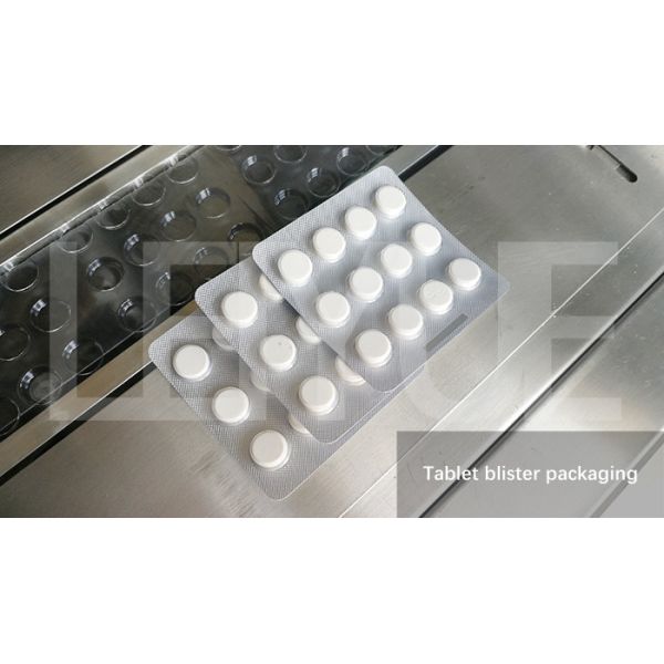 Alu PVC Bqs Blister Packing Machine 12mm Circular Capsule Packaging