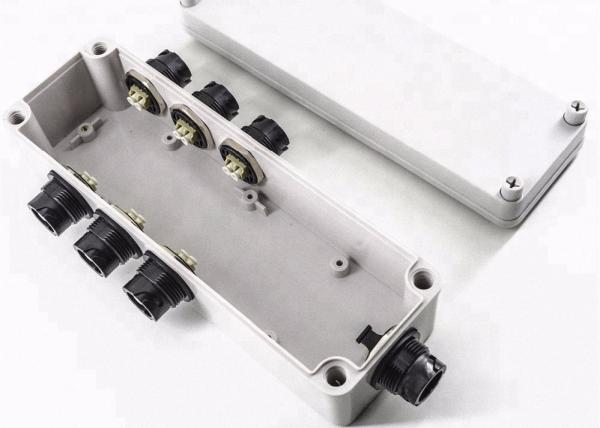 Caixa terminal conector impermeável portuário exterior da fibra ótica de ODVA do mini multi SC/LC/MPO IP67