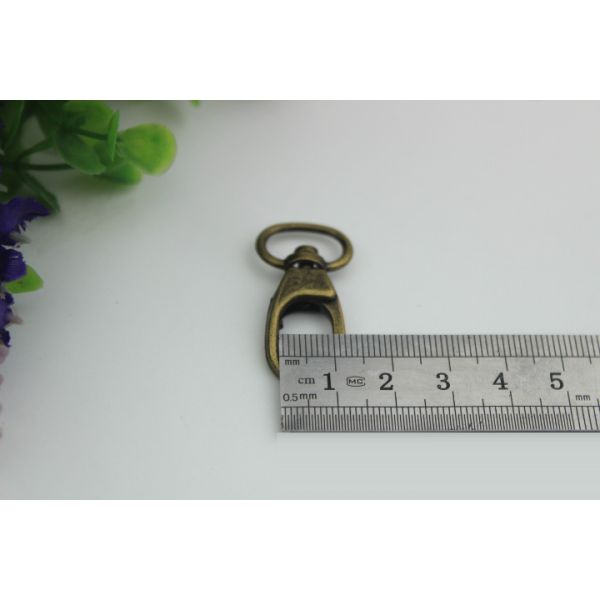 SP080 Custom zinc alloy 5 color 14 mm swivel spring snap clip bag strap hook for bags