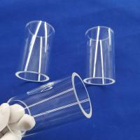 Tube de verre à hautes températures 40MM 1100 blancs comme le lait Celsius de quartz de résistance