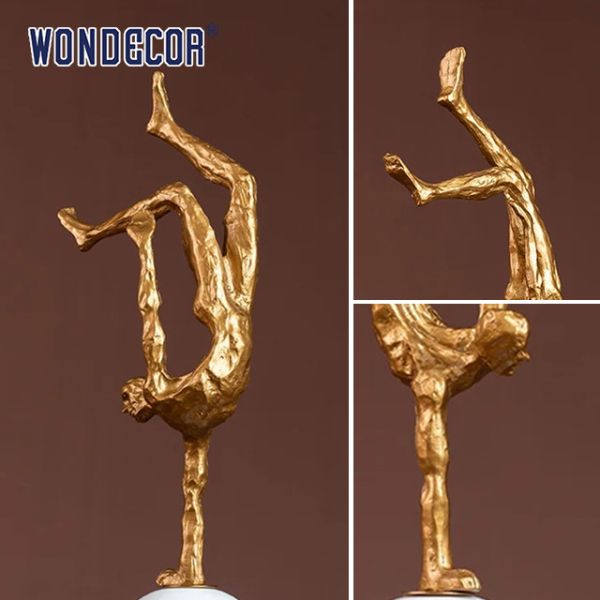 Маленькое помещение Абстрактное металлическое искусство Экстремальные виды спорта Фигурка Медная скульптура