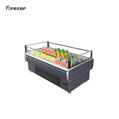 2500MM Fruit Display Fridge Durable Supermarket Refrigeration Equipment Customized