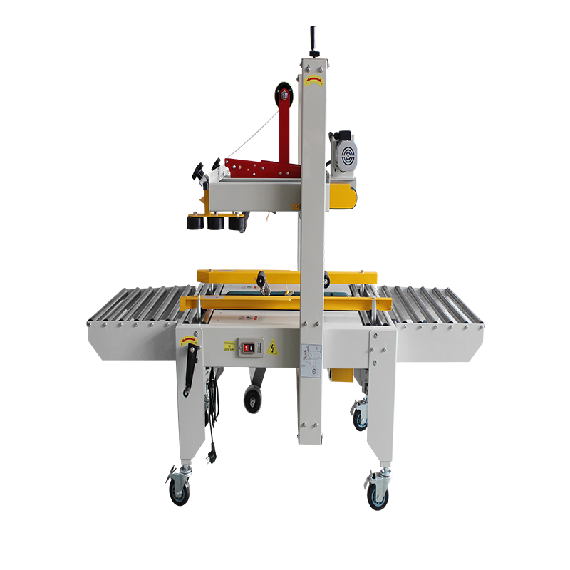 Полуавтоматический верхний и нижний привод ремень ленты коробки картона уплотнительная машина