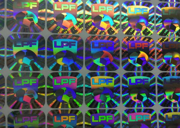 Custom Holographic Stickers Printing 3D Hologram Labels With Design Non-Transferable