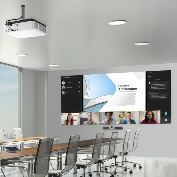 6500ルーメン ビジネスプロジェクター 会議用 強力3LCDレーザープロジェクター