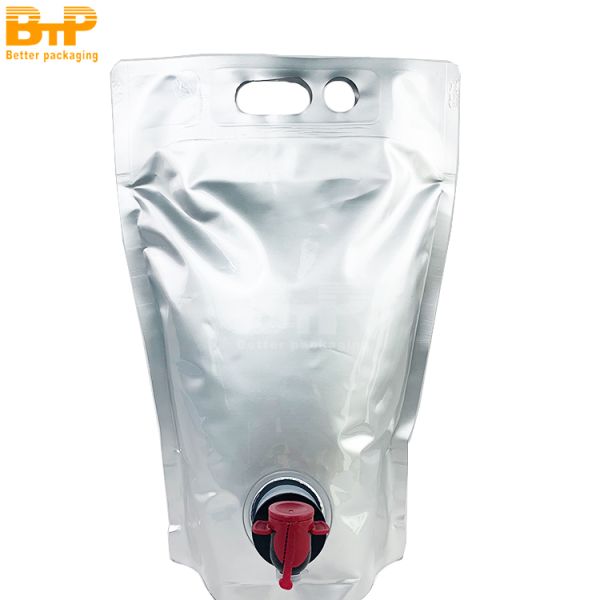 Outdoor Disposable Beverage Packaging Refill Smell Proof Mylar Aluminum Foil Spout Pouch Bags Water Juice Wine Drink Food Bag