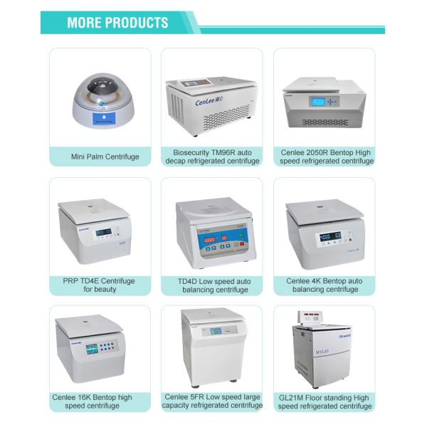 Pharmaceutical 500ml Vertical Low Speed Large Capacity Centrifuge