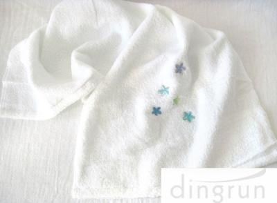 Kid Pure White Hand Wash Towels 100% Cotton High Water Absorbing 220gsm