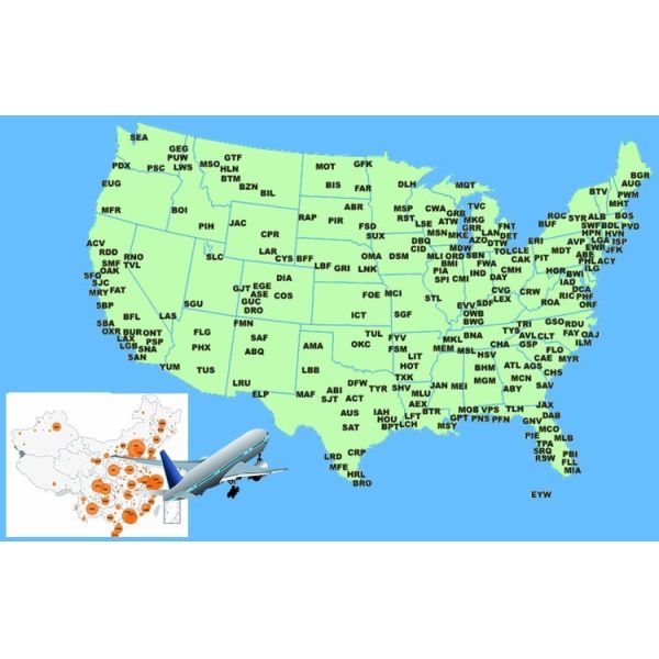 Door To Door Air Freight Shipping From China To USA