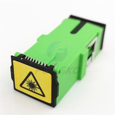 Auto verde preto Shell Singlemode Fiber Optic Adapters da palavra simples do SC do adaptador do obturador SC/APC