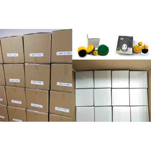 3pcs Drill Bit Scrubber Cordless Electric Drill Cleaning Brush Tool