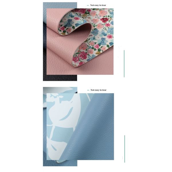 Ручная сумочка с цветочной печатью из PU кожи толщиной 1,5 мм, двусторонняя фальшивая кожа