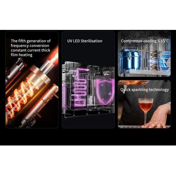 IMRITA Multifunctional Cold and Hot Water Dispenser Water Cooler Embedded Sparkling Water Maker