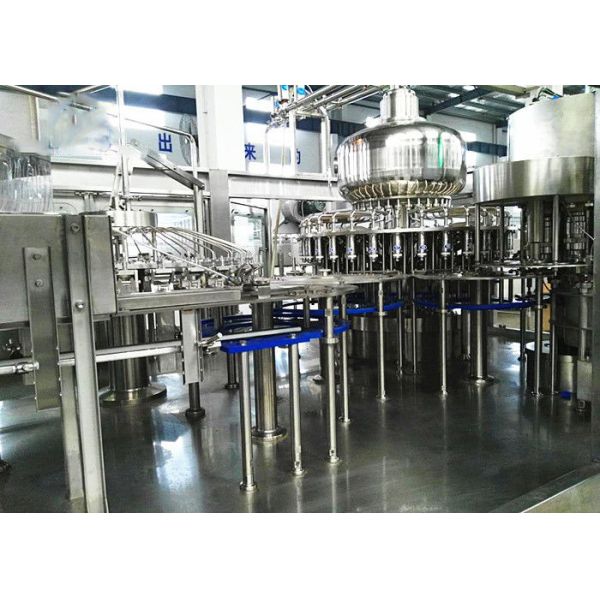 5000 KG 32 Pcs Filling Head 5.6KW Milk Bottling Plant