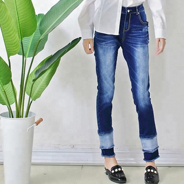 Fashionable Casual Female Ripped Skinny Jeans , Ladies Stretch Denim Jeans