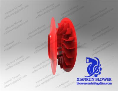 Backward Curved Centrifugal Fan Accessories Impeller Wheel Red Centrifugal Blower Parts