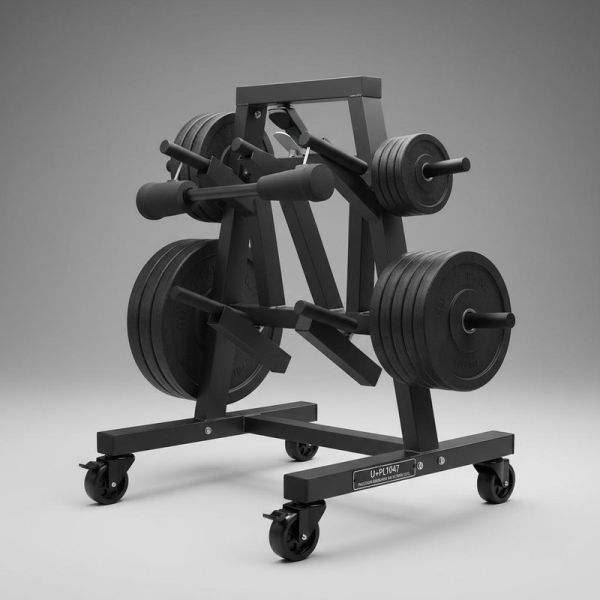 Roll Weight Plate Rack U+PL1047 Precision Ergonomic Multi Position Pro Level