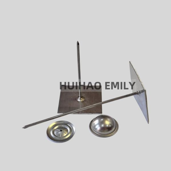 Designed Self Adhesive Insulation Hangers , Annular Groove Insulation Anchors