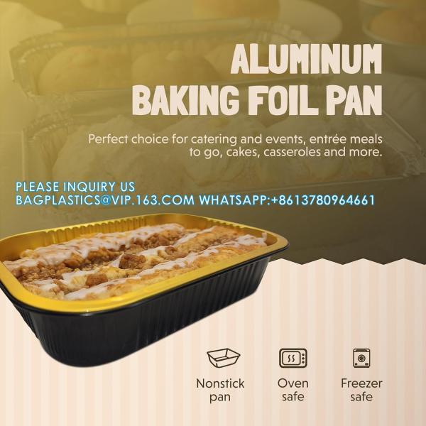 11x7 Inch Heavy Duty Baking Foil Pans For Homemade Cakes And And Entree'S - Oven Safe Large Pan Container