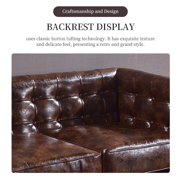 Nidea #8905 Luxury Sofa Vintage Industrial Retro Aviator Sofa  Bar Pub Club Studio Motorcycle Tuning Lounge Furniture Industrial Metal