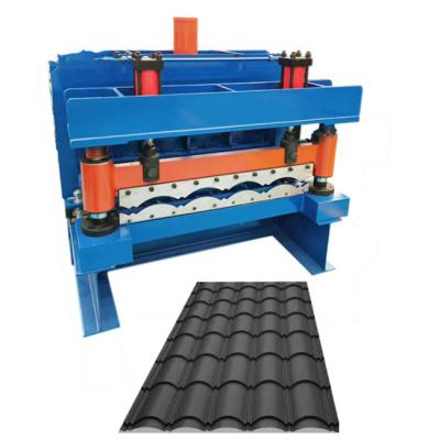 O ferro 3-5m/min vitrificou o rolo da telha que forma a tesoura hidráulica da máquina para a parede do telhado